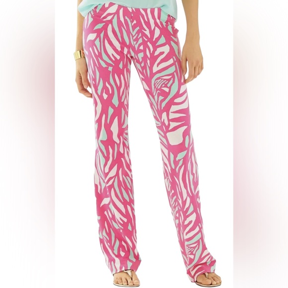 Lilly Pulitzer Pants & Jumpsuits Lilly Pulitzer May Palazzo Pink Papaya Pants Poshmark